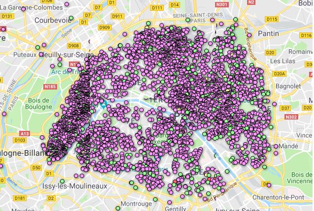 Implantations Airbnb Paris (l’Observatoire Airbnb)